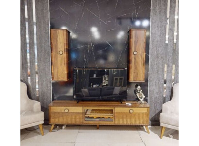Stilvoller Hellbrauner TV-Lowboard Designer RTV Wohnzimmer Sideboard