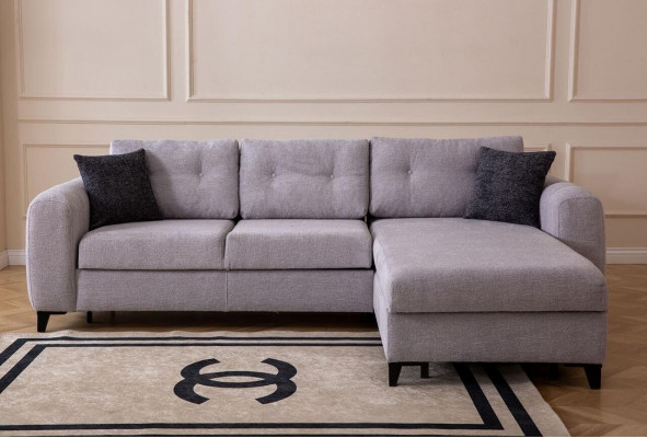 Weißes Polster Ecksofa Designer Sitzmöbel Textil Wohnzimmer Couch Neu
