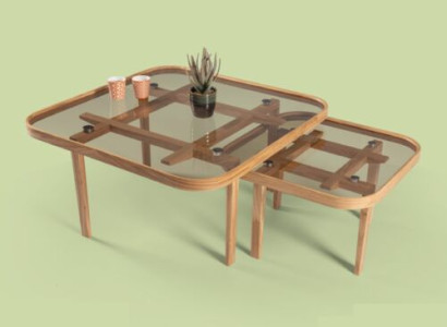 Moderne Holztische Designer Wohnzimmer Sofatische Luxuriöse Glastische