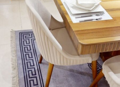 Weißer Esszimmer 1-er Stuhl Designer Küchenstuhl Moderne Polsterstühle
