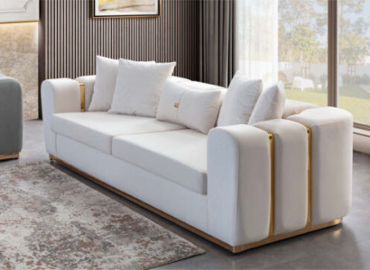 Exklusiver 4-Sitzer Designer Polster Sofas Luxuriöse Wohnzimmer Möbel