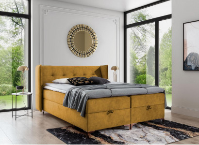 Bett 160x200cm Luxus Design Möbel Schlafzimmer Boxspringbett Doppel Neu