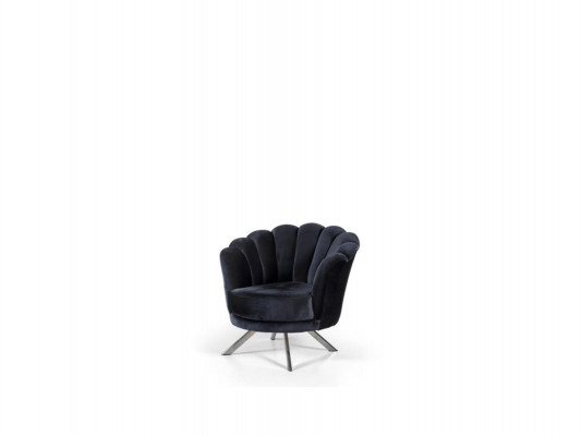 Schwarz-Graue Edelstahlsofas Designer Polster Dreisitzer Sessel 3tlg Set