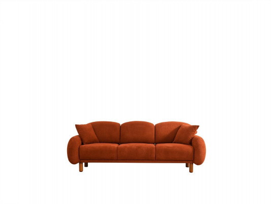 Moderne Polstersofa Garnitur Wohnzimmer Dreisitzer Weißer 3-Sitzer 2tlg