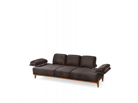Stilvolle Sofagarnitur Designer Stoffsofa Polstersofas Holzgestell Möbel