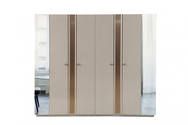 Perfekte Schlafzimmer Set aus Bett+2x Nachttische+Kleiderschrank 4tlg.