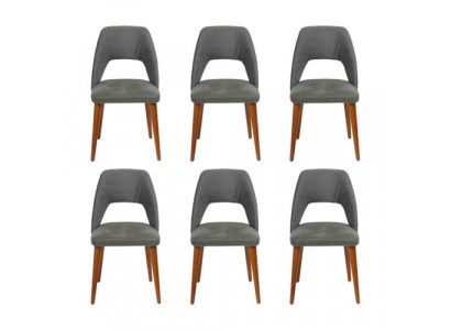 Stuhl Designer 6x Stühle Holzstuhl Esszimmerstuhl Luxus Holz Neu Möbel Neu