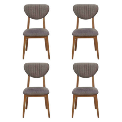 Design Stuhl Sessel Set Esszimmer Garnitur Polster 4x Stühle Design