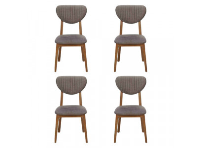 Design Stuhl Sessel Set Esszimmer Garnitur Polster 4x Stühle Design
