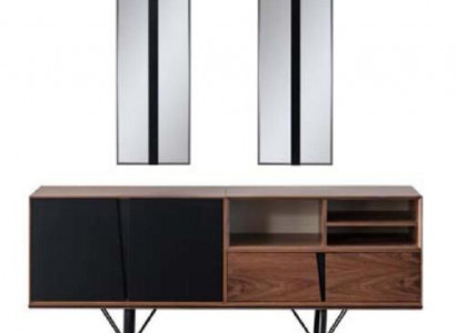 Holzschrank Kommode Sideboard Schrank Anrichte Braun Holz Esszimmer