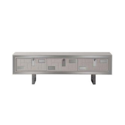 Sideboard TV Ständer RTV Lowboard Wohnwand Holz Weiß Möbel Wohnzimmer
