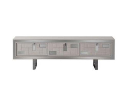 Sideboard TV Ständer RTV Lowboard Wohnwand Holz Weiß Möbel Wohnzimmer