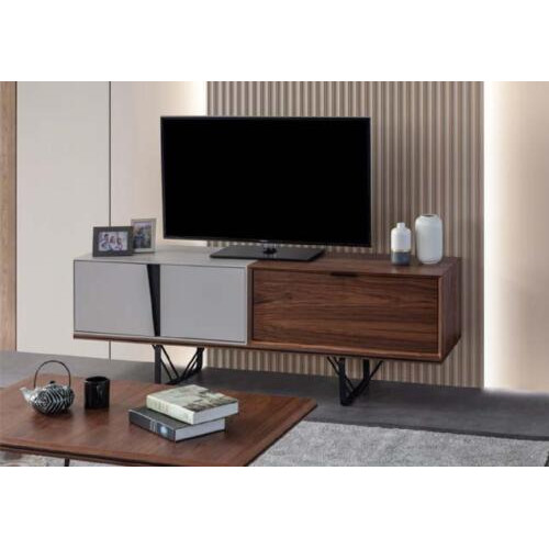 Wohnzimmer Sideboard TV Ständer RTV Lowboard Braun Holz Tisch Möbel