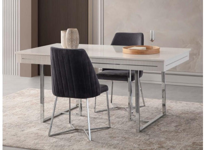 Moderne Esszimmertisch Esstisch Tisch Esszimmer Ausziehbar Holz Weiß