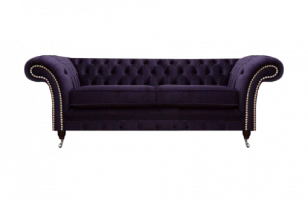 Chesterfield Lila Zweisitzer Sofa Couch Wohnzimmer Neu Textilsofas Neu