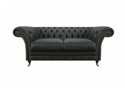 Zweisitzer Sofa Chesterfield Wohnzimmer Modern Textil Einrichtung Polstermöbel