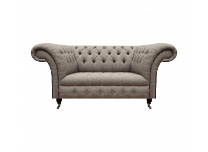 Luxus Chesterfield Sofa Couch Zweisitzer Wohnzimmer Polstermöbel Textil