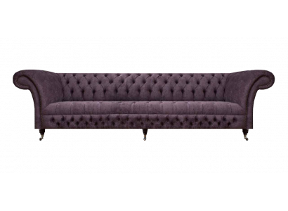 Chesterfield Sofa Dreisitzer Wohnzimmer Sofas Couch Luxus Lila Polstersitz
