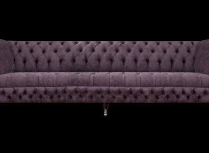 Chesterfield Sofa Dreisitzer Wohnzimmer Sofas Couch Luxus Lila Polstersitz