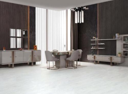 Stilvoll Esszimmer Set aus Esstisch+4x Stühle+Anrichte+Sideboard 7tlg