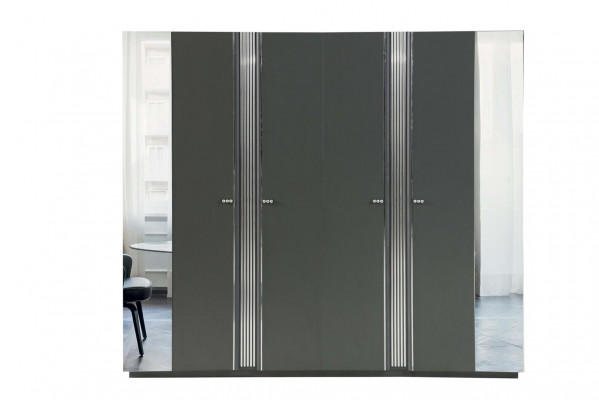 Stilvolles Schlafzimmer Bett Edle Möbel Nachttische Designer Schrank