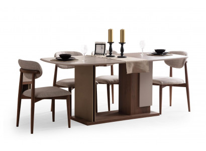 Komplett Luxus Esszimmer Set Esstisch mit 4x Stühle Neu Modern Möbel 5tlg.