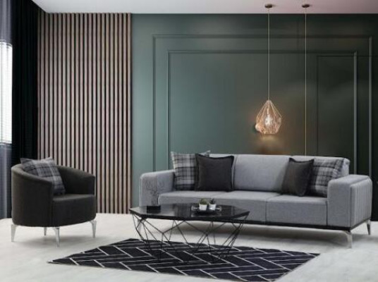 Design Wohnzimmer Set Exklusive Sofagarnitur 3+1 Sitzer Neuheit 2tlg.