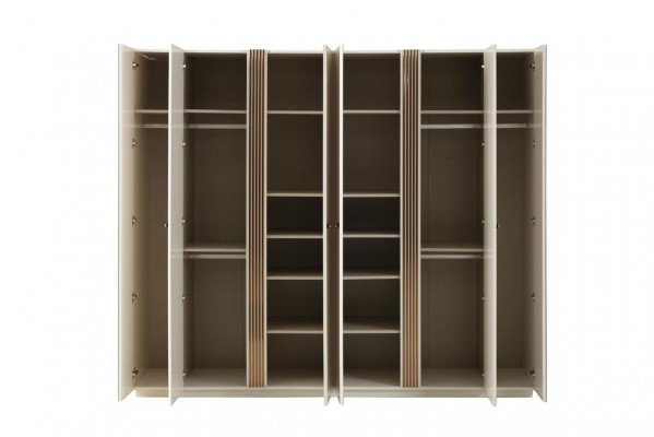 Kleiderschrank Beige Holz Schrank Design Kinderzimmer 6-tür Neuheit