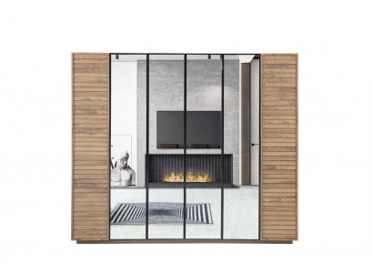 Kleiderschrank Braun Holz Schrank Design Kinderzimmer 6-tür Neuheit