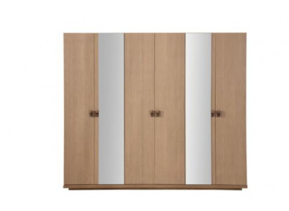 Kleiderschrank Beige Holz Schrank Design Schlafzimmer 6-tür Neuheit