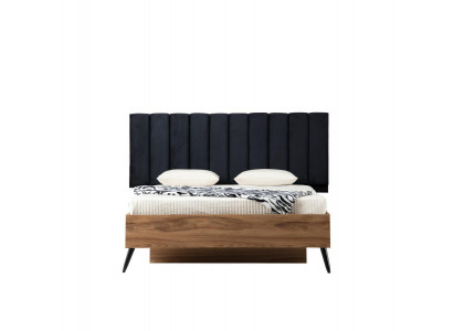 Bettrahmen bett 180 x 200 cm Bett Schlafzimmer Bettgestelle Braun Holz