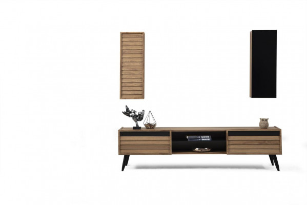 Exklusive Wohnzimmer Set TV-Lowboard und Sessel Luxus Design neu 2tlg