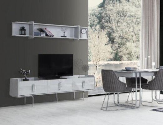 Modern TV Lowboard für Wohnzimmer Stilvoll Weiße farbe Perfekte Neuheit