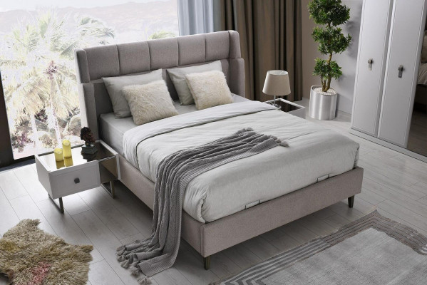Weiße Schlafzimmer Garnitur Designer Schlafzimmer Bett Schrank Kommode
