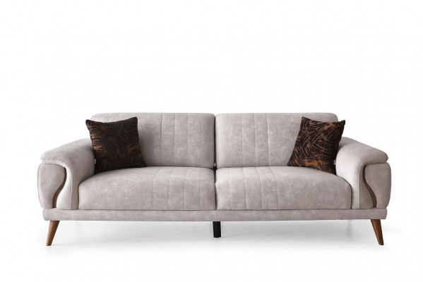 Moderne Polster Sofagarnitur Stoffsofas Textilcouchen Sessel 3tlg Set