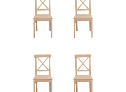 Esszimmerstuhl Designer 4x Stühle Holzstuhl Luxus Einsitzer Ohne Armlehne