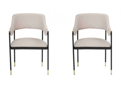 Stuhl Esszimmerstuhl 2x Stühle Weiße Küchenstuhl Lehnstuhl Luxus Modern