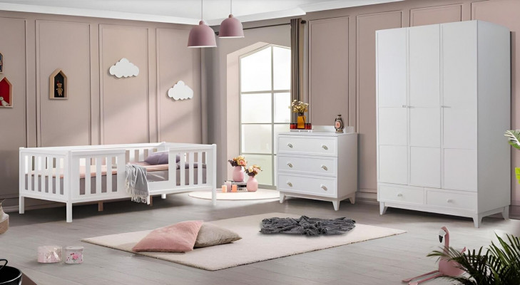 Schlafzimmer Design Kleiderschrank Möbel Jugendzimmer Schrank Holz Neu