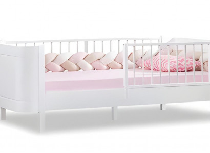 Stilvolle Kinderbett Weiß Bett Kinderzimmer Kinderzimmermöbel Holz neu