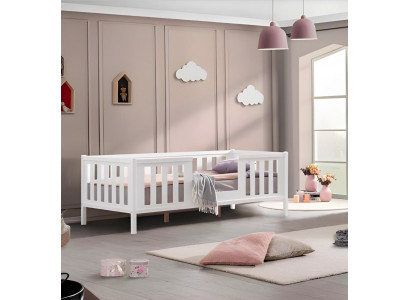 Bettrahmen Kinderbett Bett Kinderzimmer Kinderzimmermöbel Weiß Holz neu