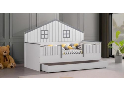 Modern Ausziehbares Kinderbett Luxuriöses Schlafzimmer Bett Holz Möbel
