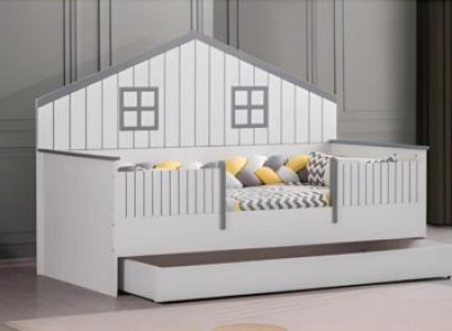 Modern Ausziehbares Kinderbett Luxuriöses Schlafzimmer Bett Holz Möbel