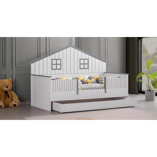 Modern Ausziehbares Kinderbett Luxuriöses Schlafzimmer Bett Holz Möbel