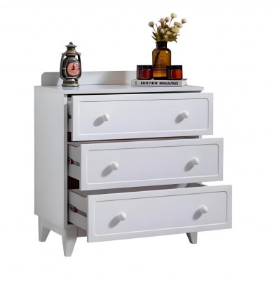Kommode Designer Luxus Kommoden Möbel Holz Schrank Weiß Modern Sideboard