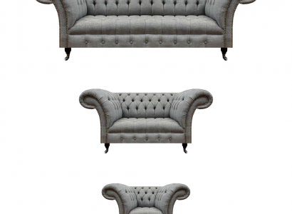 Chesterfield Sofagarnitur 3tlg Polstermöbel Wohnzimmer Luxus Sitz Einrichtung