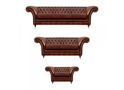 Polstermöbel Couchgarnituren 3tlg Polster Sitz Sessel Chesterfield Sofas Neu