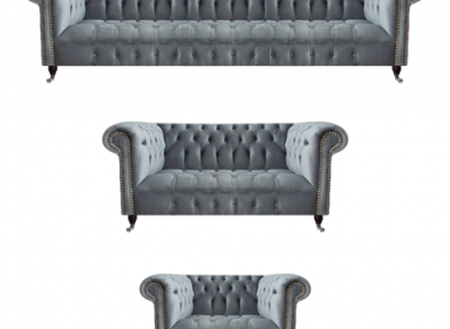 Wohnzimmer Chesterfield Möbel Sofagarnitur 3tlg Neu Luxus Einrichtung