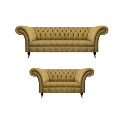 Luxus Möbel Sofagarnitur Couch Sofa Polster Set Garnitur Chesterfield