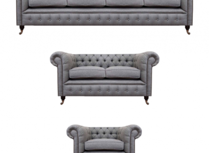 Sofagarnitur Stoff Textil Polstersofa Chesterfield Wohnzimmer Neu Design