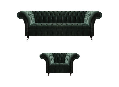 Schwarz Polstermöbel Wohnzimmer Dreisitzer Sofa Couch Neu Sessel